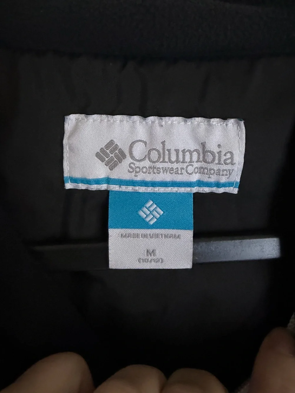 Columbia Boys Rain-Zilla II Fleece Lined Rain Jacket M 10/12 Black Grey